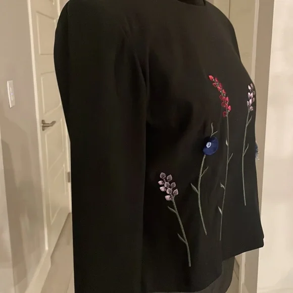 Vintage Positive Attitude Black VelvetTop Size 6 P - Picture 9 of 13